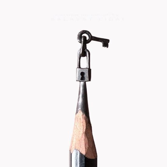 鉛筆尖雕塑，你想象不到的美(圖)