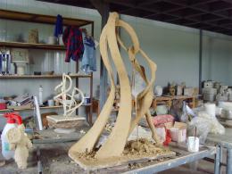 hj1714 不銹鋼雕塑—舞 小稿_青島國際服裝城不銹鋼雕塑、石雕、玻璃鋼雕塑_濱州宏景雕塑有限公司