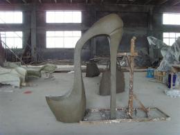 hj1717 玻璃鋼雕塑-美人之座 泥塑_青島國際服裝城不銹鋼雕塑、石雕、玻璃鋼雕塑_濱州宏景雕塑有限公司