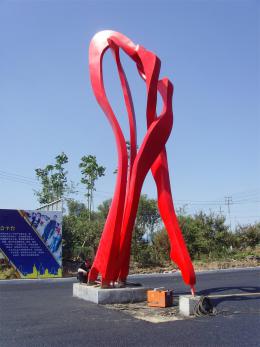 hj1729 不銹鋼雕塑—舞_青島國際服裝城不銹鋼雕塑、石雕、玻璃鋼雕塑_濱州宏景雕塑有限公司